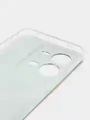 Угольный силиконовый чехол на Vivo V25/V25e / Виво V25/V25е прозрачный, с рисунком, защита камеры