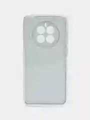 Хром силиконовый чехол на Huawei Mate 50/Хуавей Мате 50, прозрачный, с рисунком, защита камеры