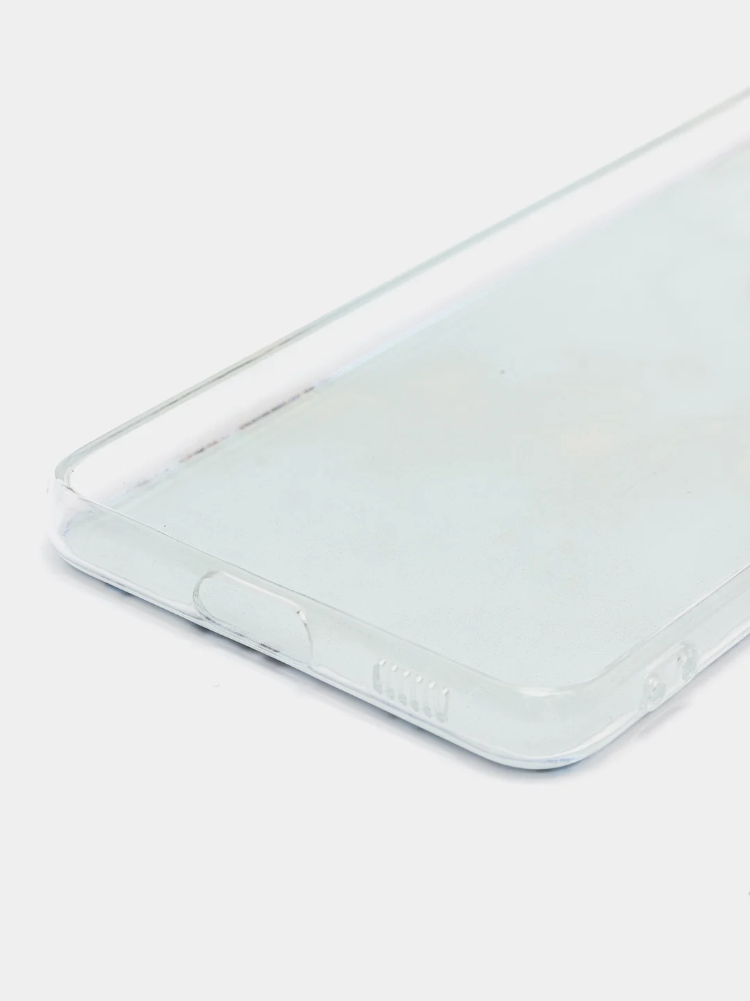 Голубой силиконовый чехол на Samsung Galaxy S21 / Самсунг S21 прозрачный с рисунком, защита камеры