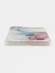 Ледяной силиконовый чехол на Samsung Galaxy S21 / Самсунг S21 прозрачный с рисунком, защита камеры