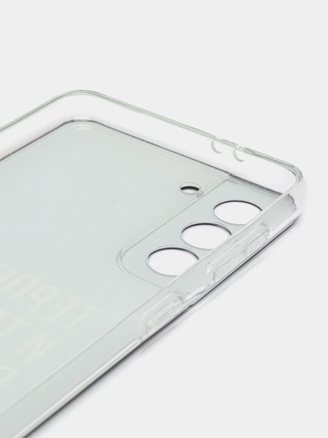Тёмно-коричневый силиконовый чехол на Samsung Galaxy S21 / Самсунг S21 прозрачный с рисунком, защита камеры