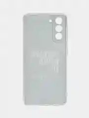 Тёмно-коричневый силиконовый чехол на Samsung Galaxy S21 / Самсунг S21 прозрачный с рисунком, защита камеры
