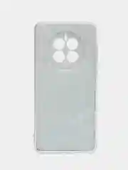 Бирюзовый силиконовый чехол на Huawei Mate 50/Хуавей Мате 50, прозрачный, с рисунком, защита камеры