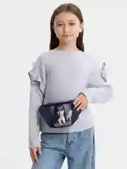 Серый сумка на пояс Уэнсдэй, Wednesday, сумка для девочки
