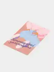 Коралловый меланж открытка, Подруге, Девушке, 10 х 15 см, 8 марта