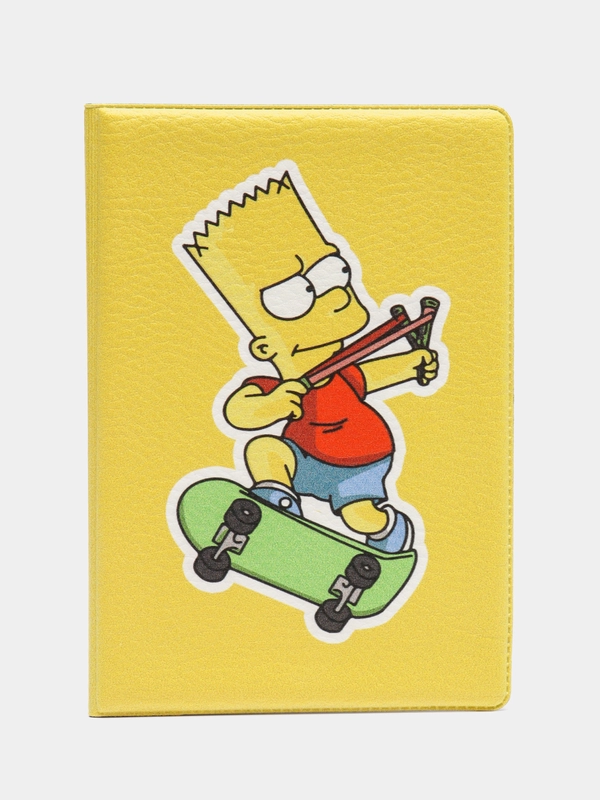 Обложка чехол на паспорт Барт Симпсон, попа (Bart Simpson)