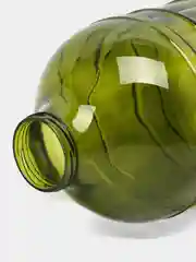 Банка стеклянная NiNaGlass "Ламели" 10 л. Зеленая