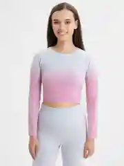Розовый фитнес костюм женский