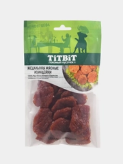 Лакомство для собак Titbit "Меню от Шефа", Медальоны мясные из индейки, 80 г