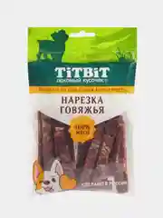 Лакомство Titbit Нарезка говяжья, для собак мини пород, 70 г