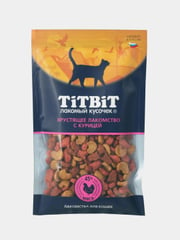 Лакомство для кошек Titbit, хрустящее, с курицей, 60 г