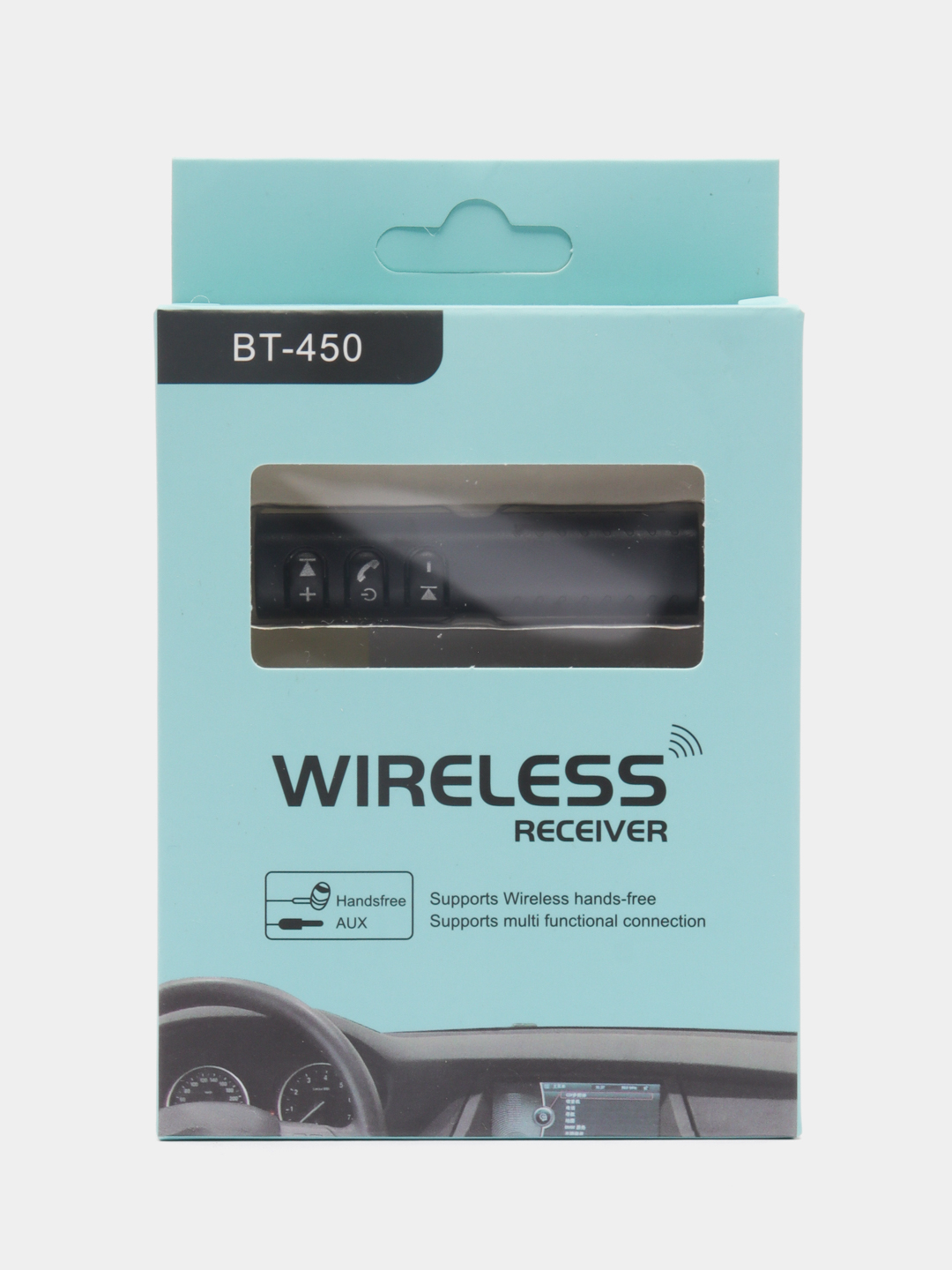 Wireless Блютуз адаптер для авто, bluetooth aux в машину, аукс музыки  купить по цене 176.4 ₽ в интернет-магазине KazanExpress