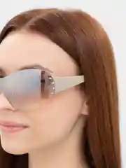 Бежевый очки женские солнцезащитные