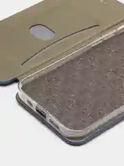 Синий чехол-книжка для iPhone 13, экокожа