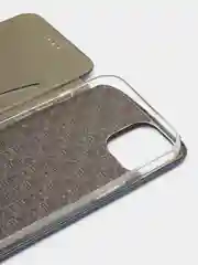 Синий чехол-книжка для iPhone 13, экокожа