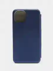 Синий чехол-книжка для iPhone 13, экокожа