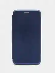 Синий чехол-книжка для iPhone 13, экокожа