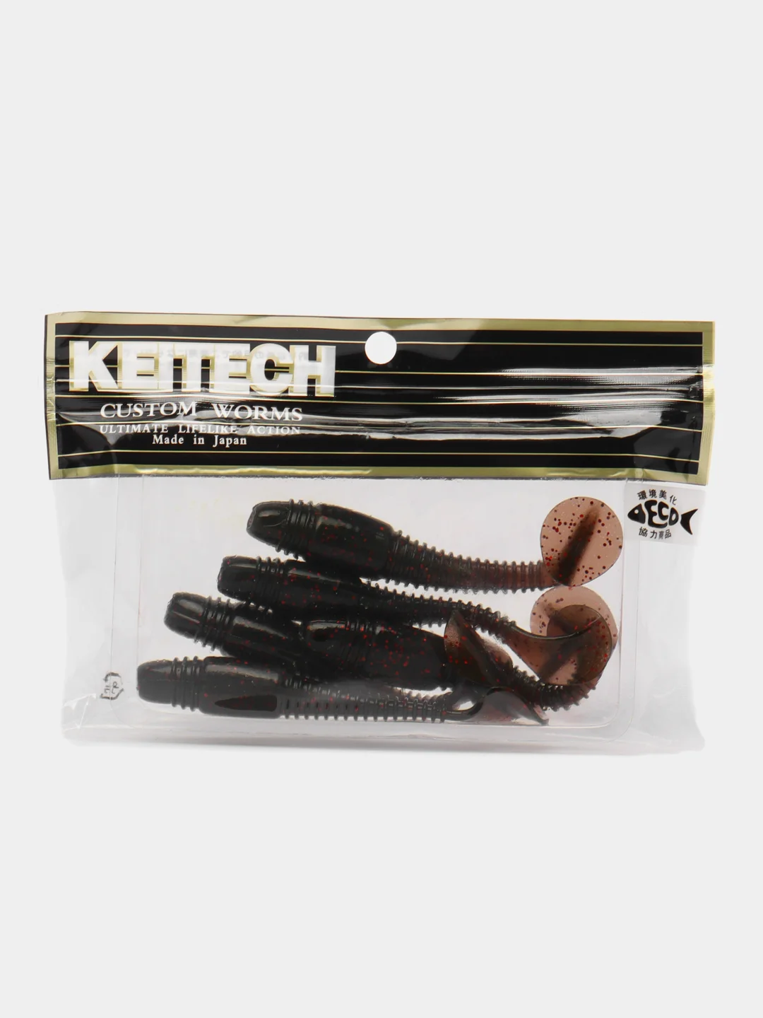Тёмно-зелёный силиконовая приманка Keitech Tioga Fat