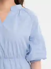 Синий летнее платье