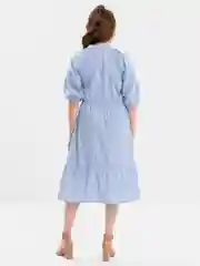 Синий летнее платье