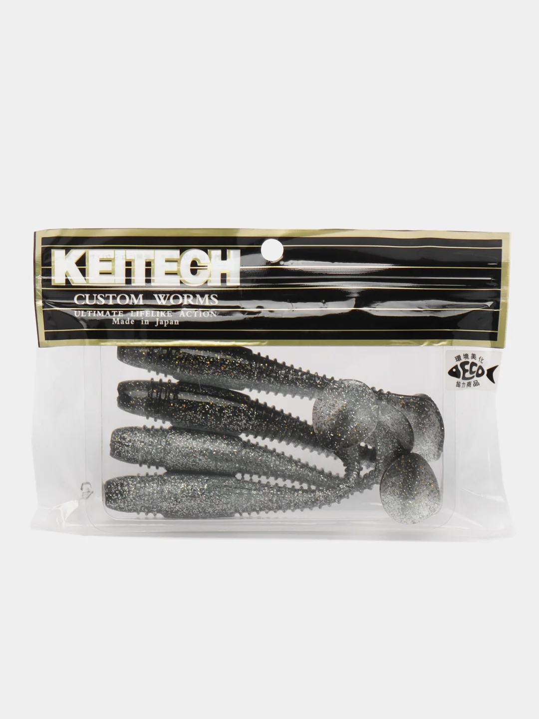 Серебряный силиконовая приманка Keitech Tioga Fat