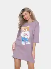 Розовый футболка женская трикотажная, туника, оверсайз, платье, с коротким рукавом, удлиненная