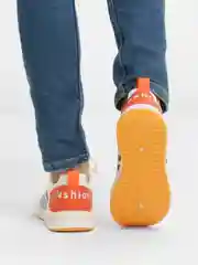 Оранжевый кроссовки мужские