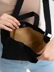 Черный сумка шоппер