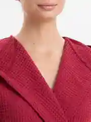 Халат женский, с капюшоном, вафельный, Lilians