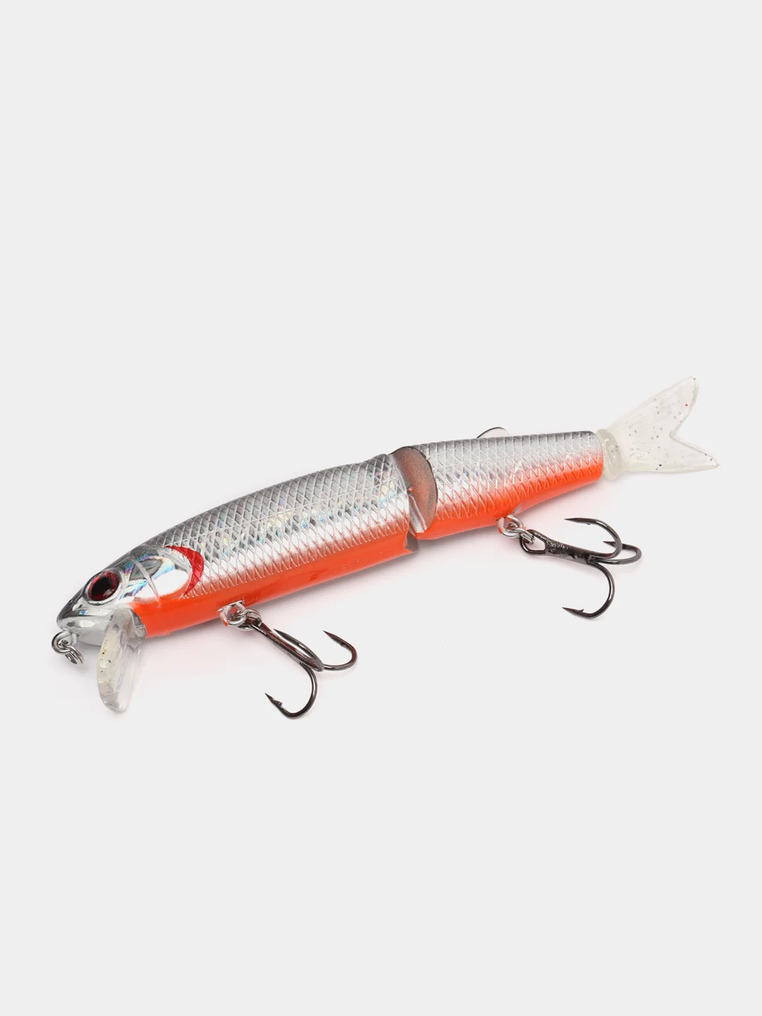Серебряный воблер Magallon Jointed Walking Dog Suspend Minnow