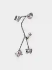 Серьги - каффы с цепочкой, унисекс, разных форм