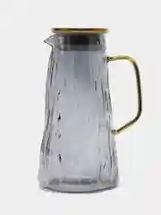 Серый стеклянный жаропрочный кувшин, 1800 мл