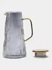 Серый стеклянный жаропрочный кувшин, 1800 мл