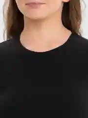 Черный топ с длинными рукавами