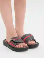 Серый сланцы детские на липучке