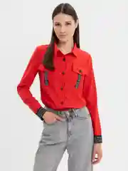 Красный рубашка женская