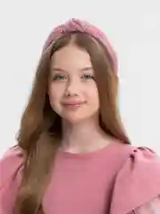 Розовый ободок в виде повязки / Ободок для волос / Ободок женский / Ободок с узлом