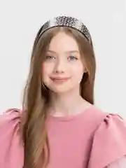 Черный ободок для волос, широкий