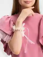 Белый браслет из жемчуга