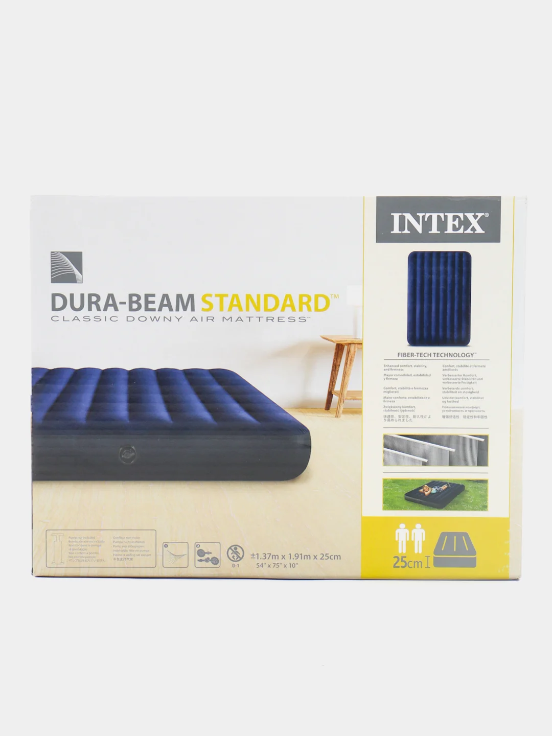 Надувной двухместный матрас Intex "Standart", 137 х 191 х 25 см, до 272 кг