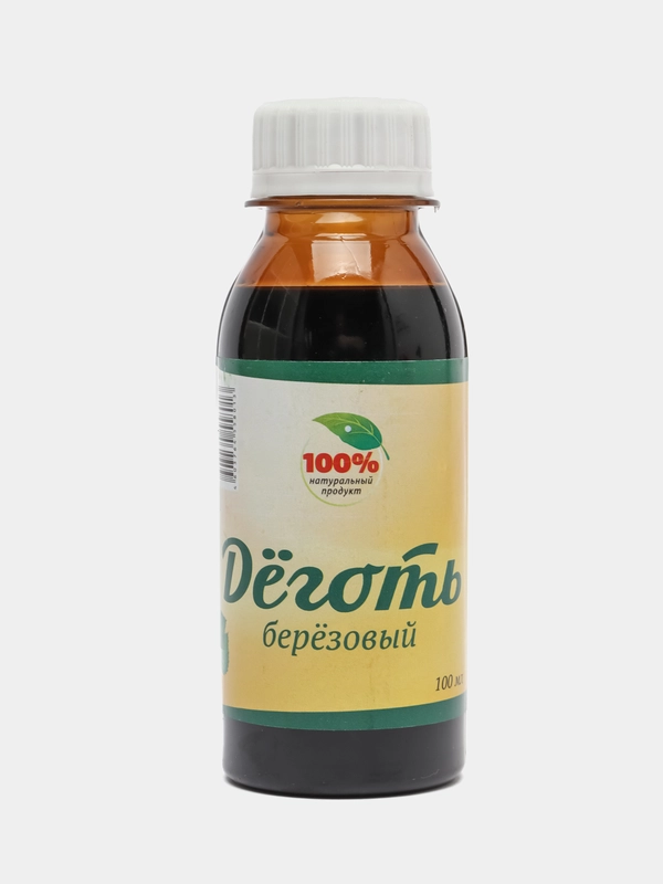 Деготь березовый, 0,1 л, для защиты от грибковых заболеваний, отпугивания мелких грызунов