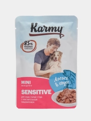 Корм для собак мелких пород KARMY Sensitive, лосось в соусе, 6 штук