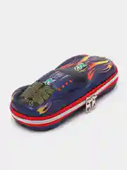 Синий пенал школьный 3d машинка