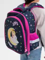 Рюкзак школьный для девочки Brauberg Kids Standard, 2 отделения, Moon girl, 271387