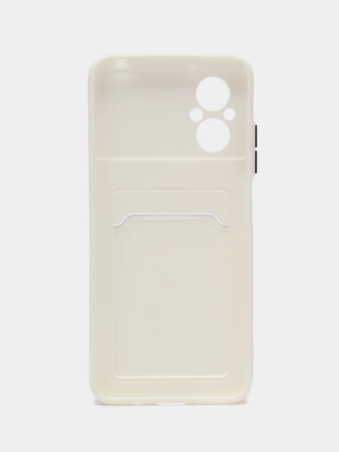 Белый силиконовый чехол Xiaomi Poco M5 4G 2022, Poco M4 5G (Поко М4 5Г, М5 4Г 2022), с карманом для карт, прозрачный