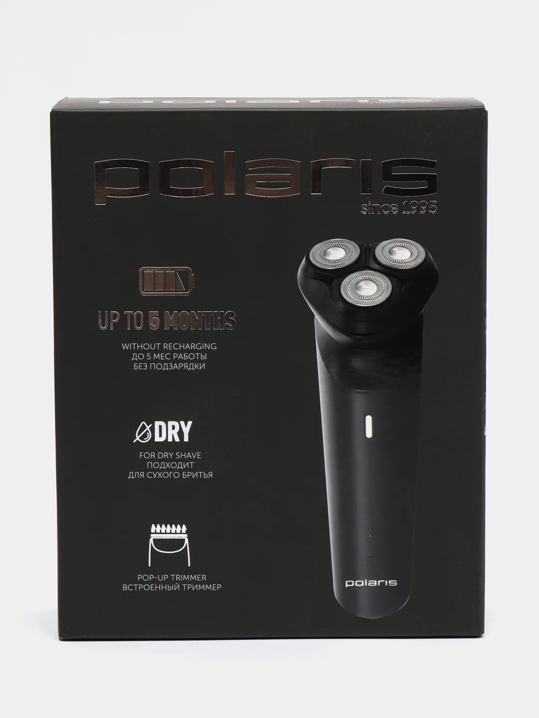 Электрическая бритва Polaris PMR 0411RC ProLong 4D Li+ Черный