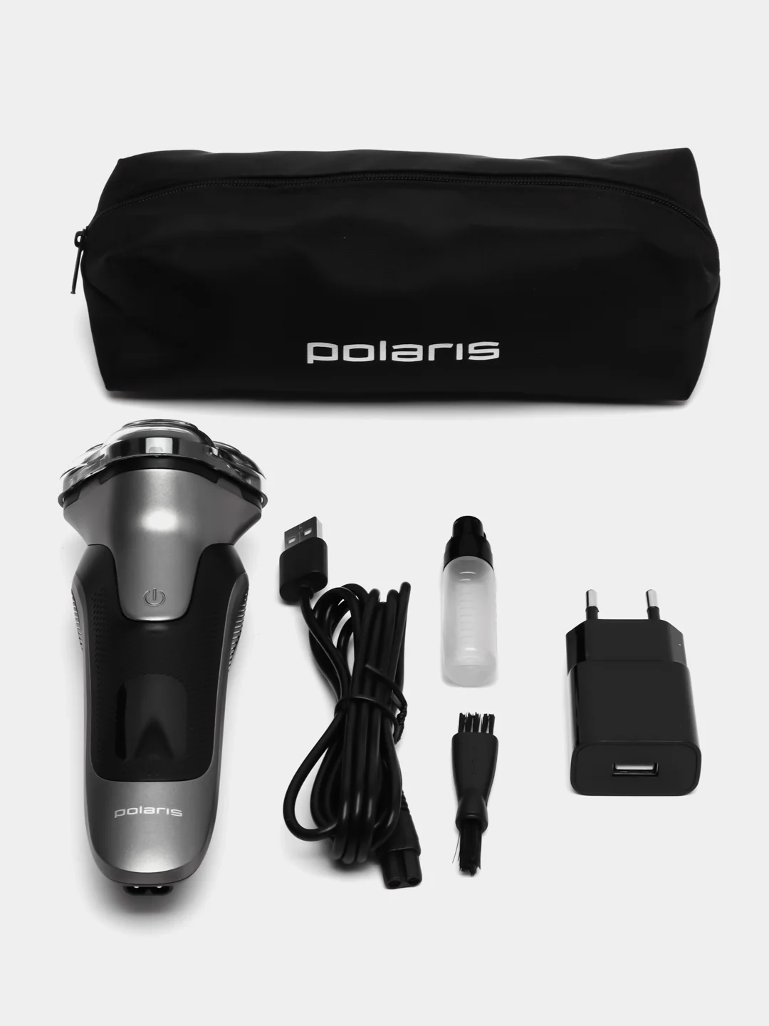 Электрическая бритва Polaris PMR 0420R flex&float 4D PRO Черный/серебряный