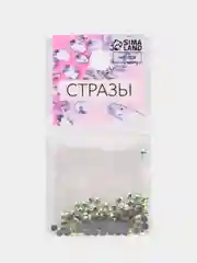 Стразы термоклеевые Усечённый конус, с голографией, стеклянные, SS10, d = 2,8 мм, 100 шт