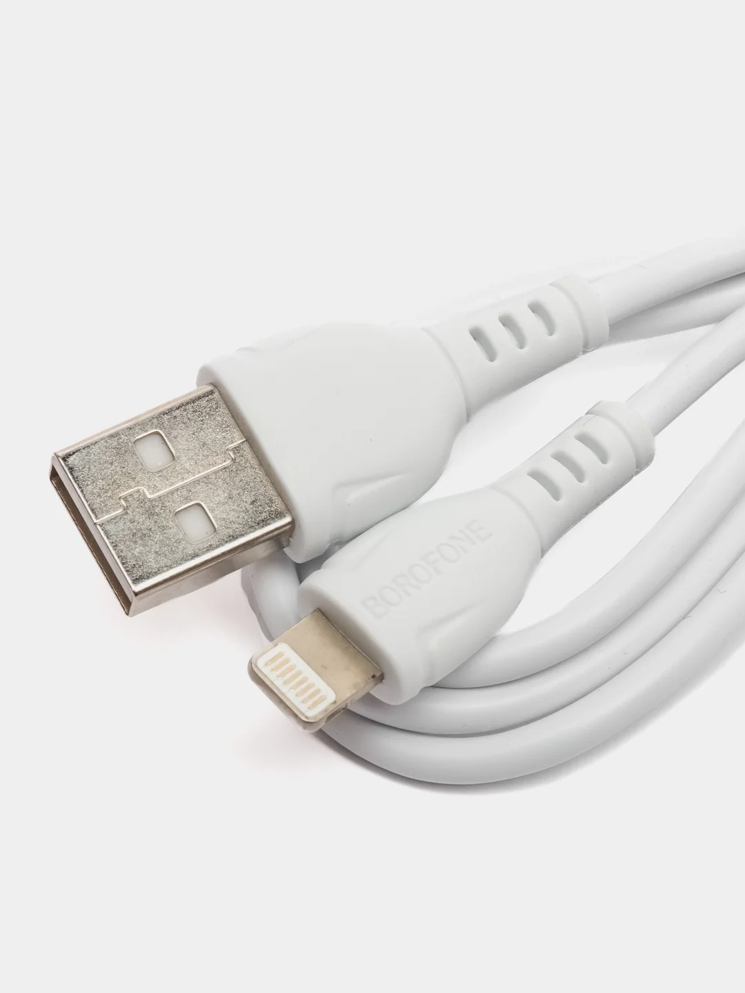 Белый кабель зарядный Borofone BX51 (до 3A, Type-C, MicroUSB, Lightning для Android и iPhone)
