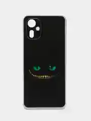 Черный силиконовый чехол на Tecno Camon 19 Neo / Текно Камон 19 Нео с рисунком, защита камеры